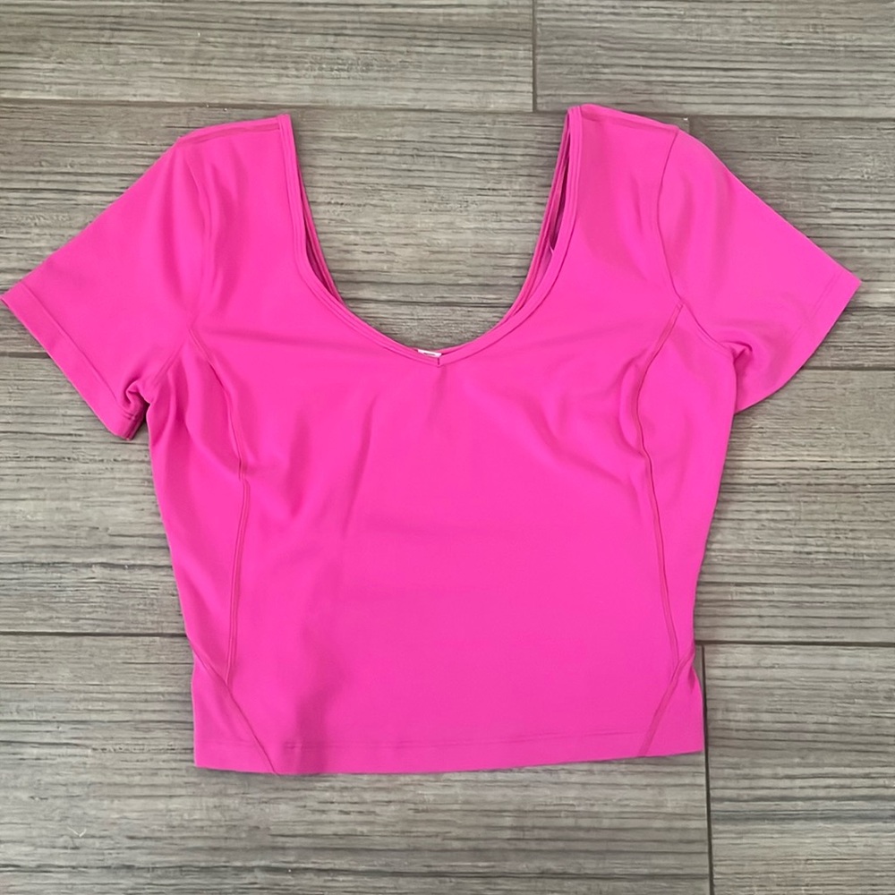 Hot pink lululemon align top
